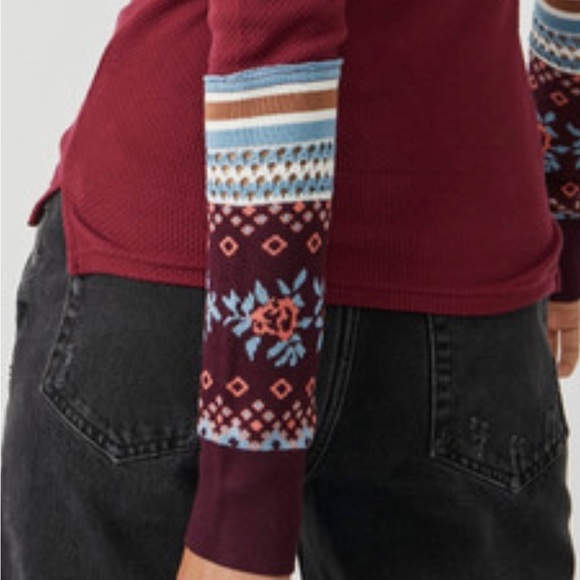 Free People We The Free Mikah Layering Cuff Top size M NWT - Picture 7 of 12